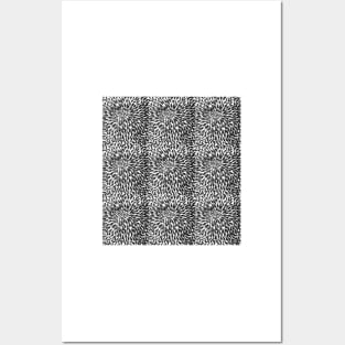 Elegant Black and White Shades pattern Posters and Art